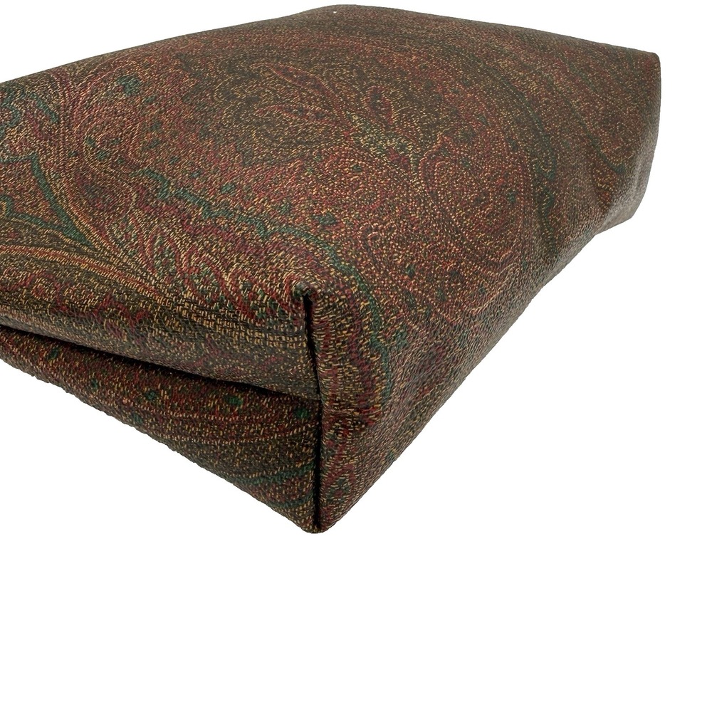 Authentic Etro Paisley Cosmetic Bag Italy Multicolor Makeup Pouch Zip Clutch - Picture 8 of 16